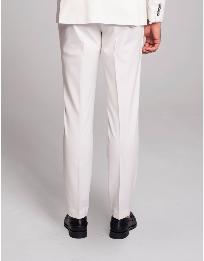 spodnie do zestawu lido biały slim fit