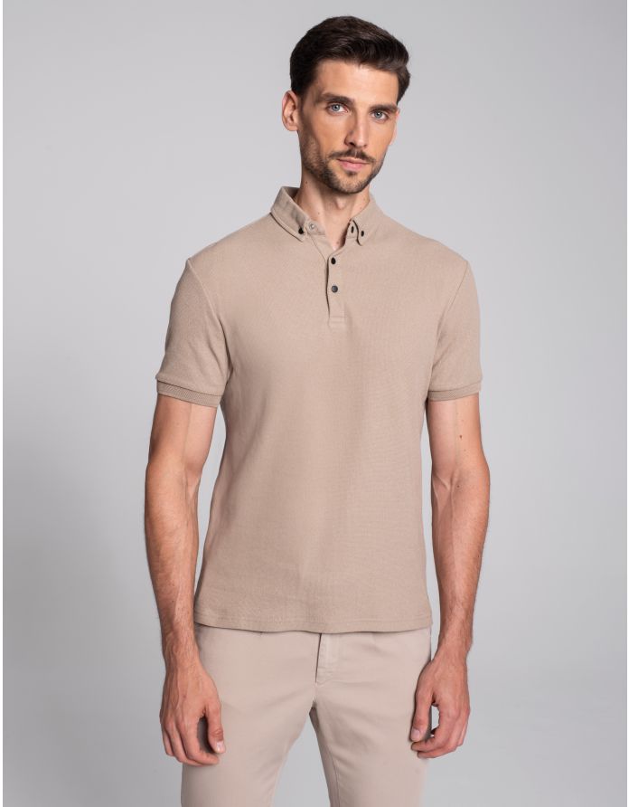 koszulka polo corio beżowy
