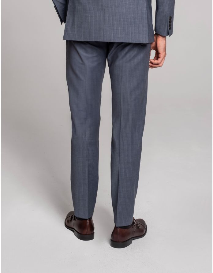 spodnie do zestawu levone niebieski slim fit