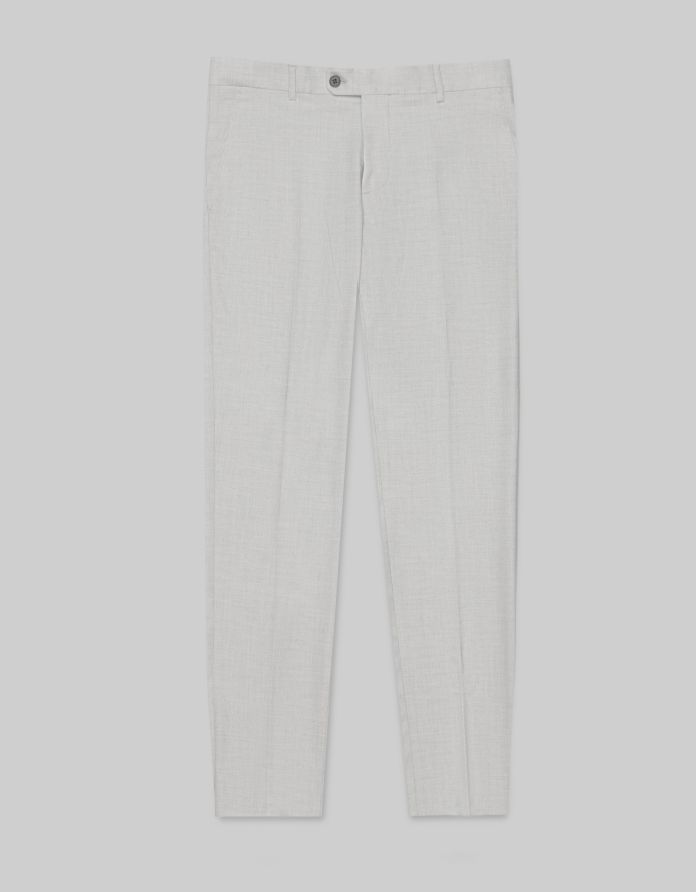 spodnie do zestawu erve szary slim fit