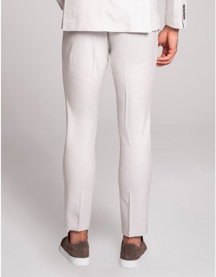 spodnie do zestawu erve szary slim fit