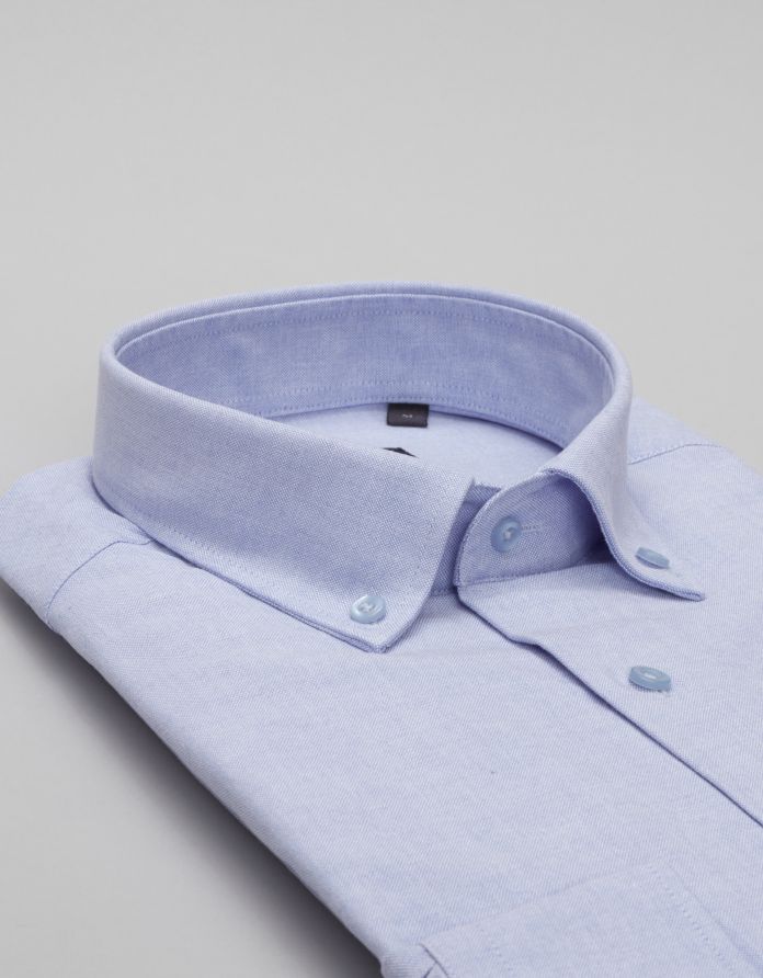 koszula oleggio 00469 długi rękaw błękit slim fit