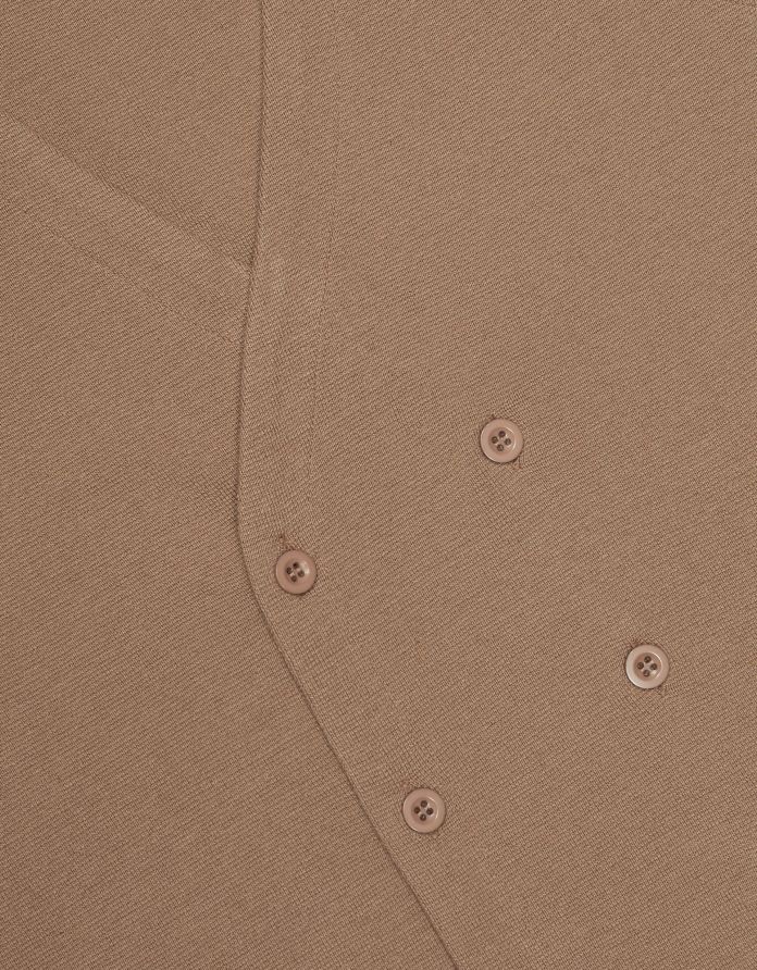 kamizelka gussola beżowy slim fit