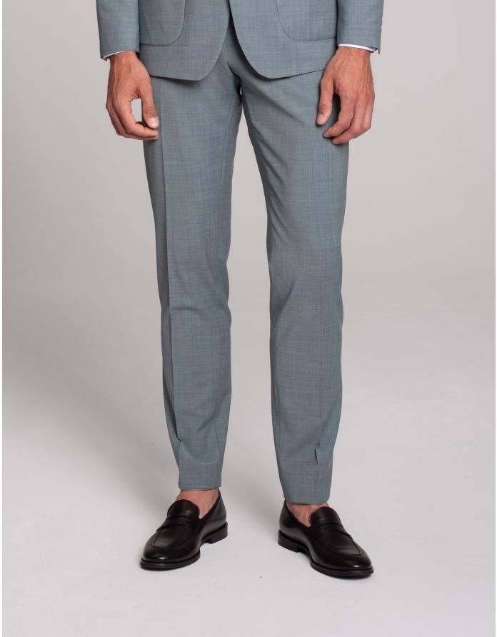 spodnie do zestawu bagaladi zielony slim fit