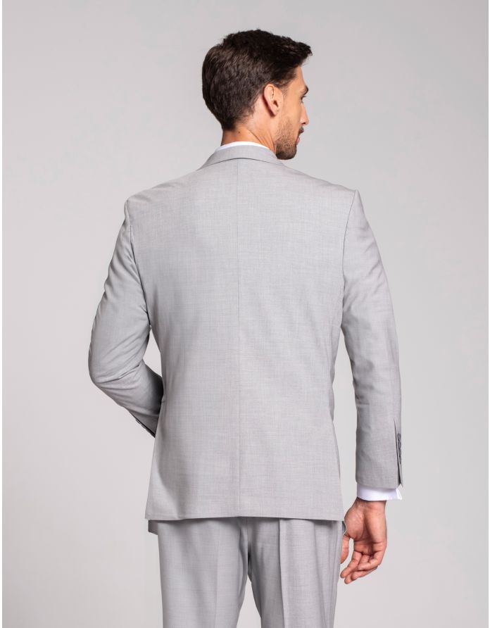 marynarka do zestawu cinaglio szary classic fit