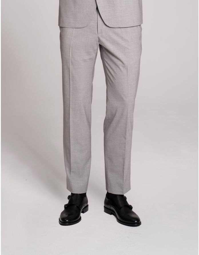 spodnie do zestawu cinaglio szary classic fit