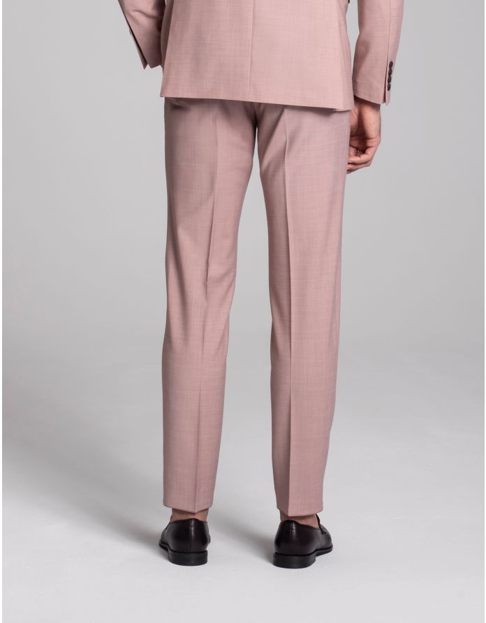 spodnie do zestawu badia róż slim fit