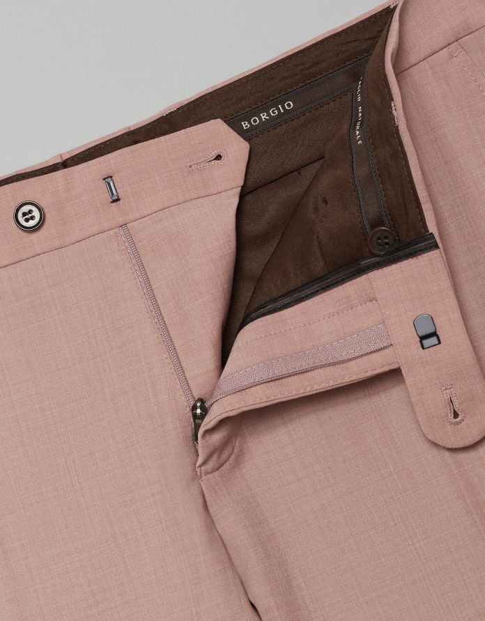 spodnie do zestawu badia róż slim fit