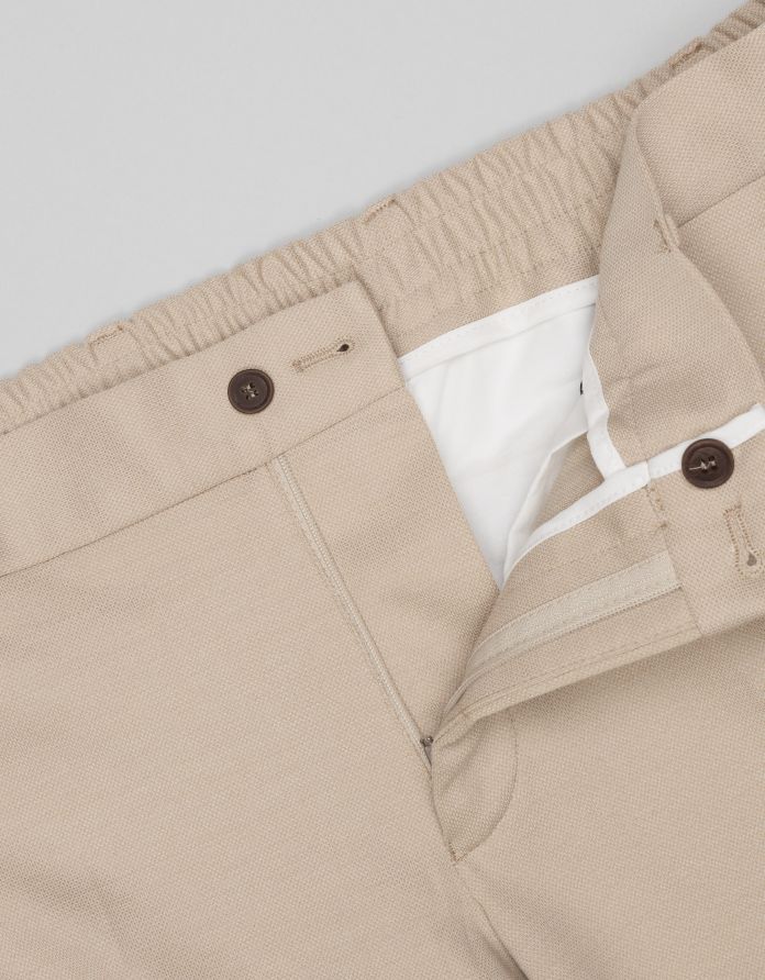 spodnie do zestawu circello beżowy slim fit