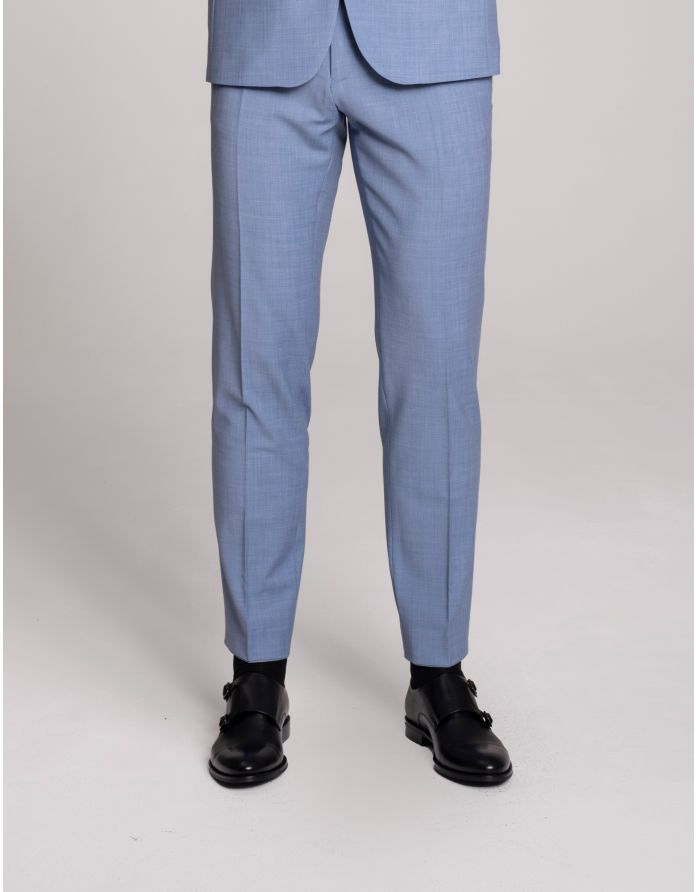 spodnie do zestawu bairo błękit slim fit