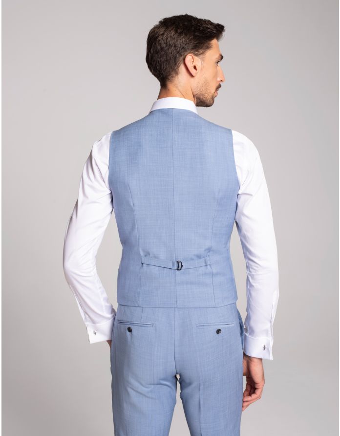 kamizelka bairo slim fit błękit