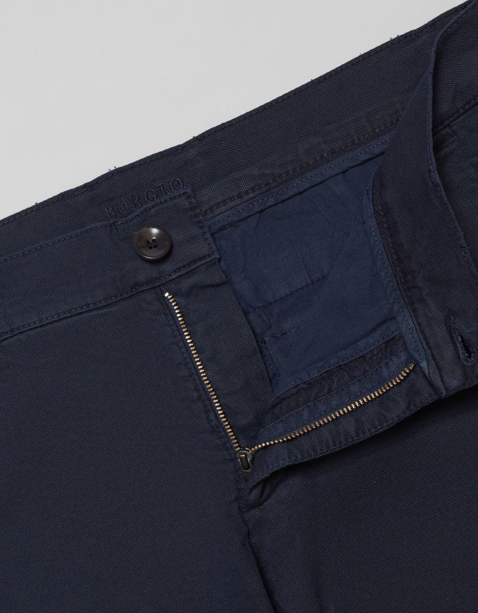 spodnie servigliano granatowy classic fit