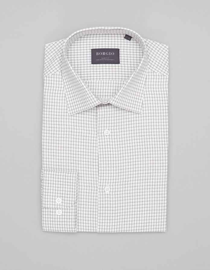 koszula matera 00456 długi rękaw beżowy slim fit