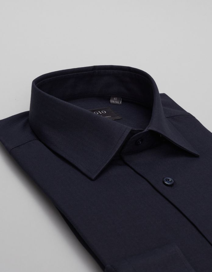 koszula francavilla 00464 długi rękaw granatowy slim fit