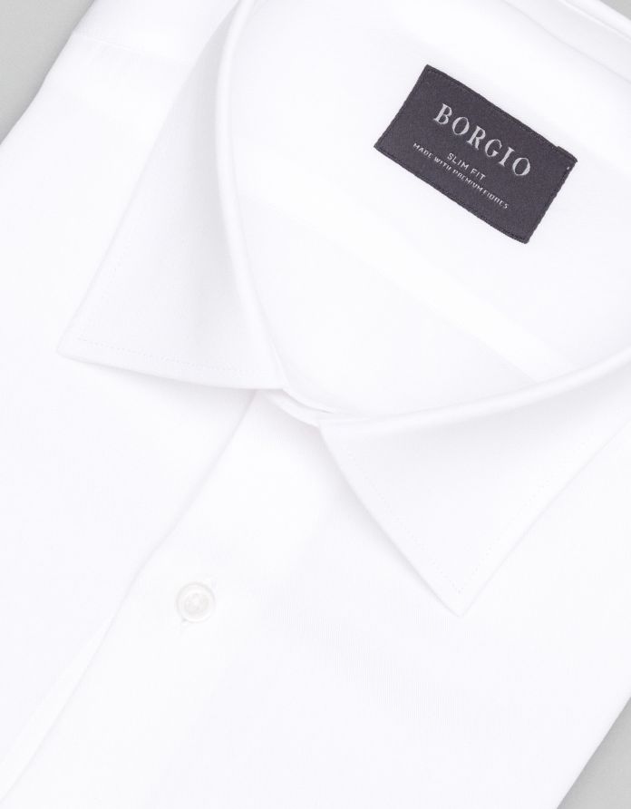 koszula terranova 00471 długi rękaw biały slim fit