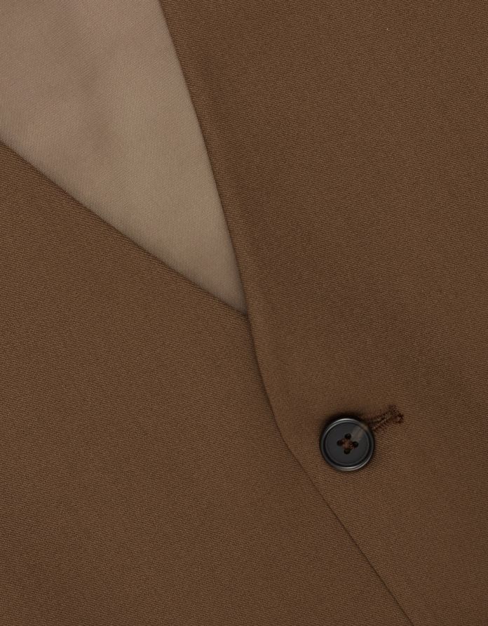 kamizelka lido 01 brąz slim fit