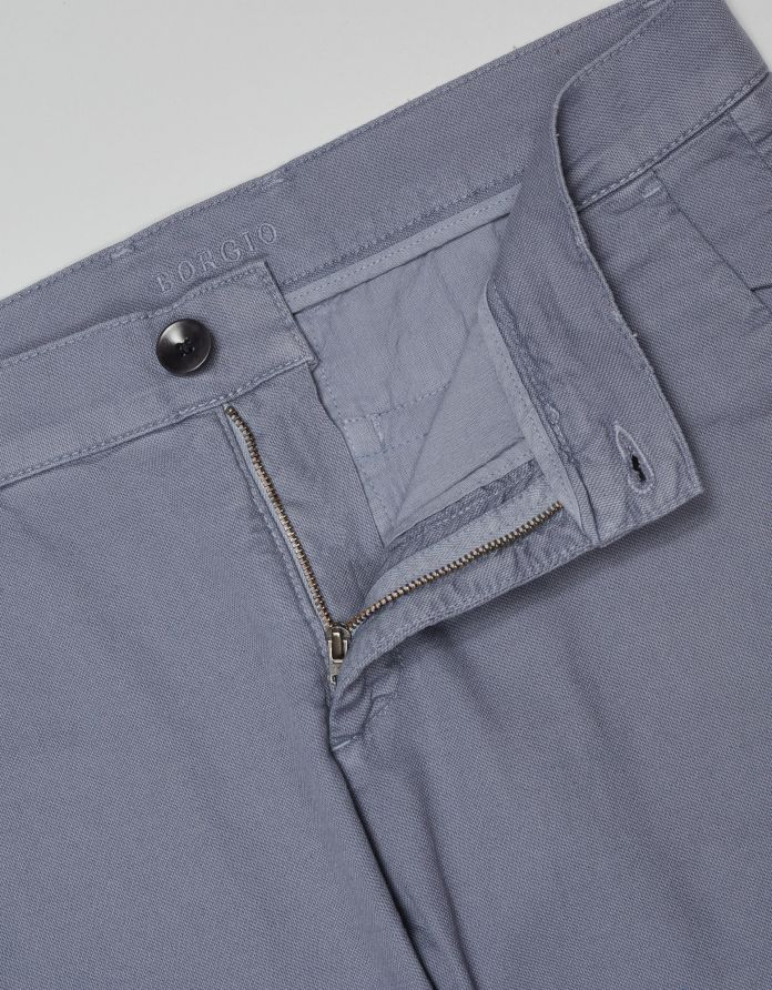 spodnie servigliano niebieski classic fit