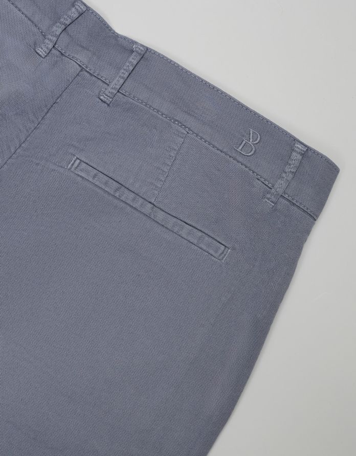 spodnie servigliano niebieski classic fit