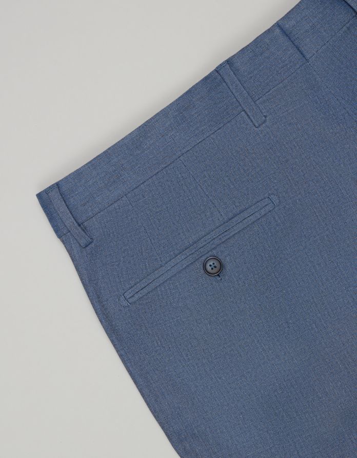 spodnie do zestawu teglio niebieski slim fit