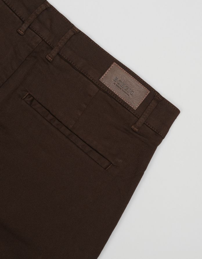 Krótkie spodenki menfi brązowe