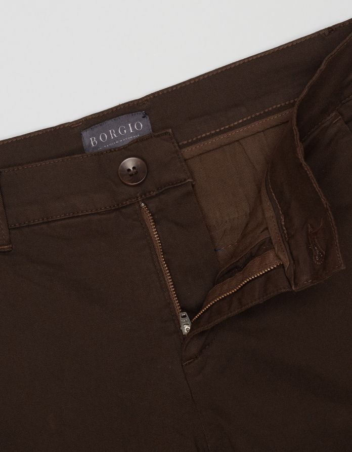 Krótkie spodenki menfi brązowe