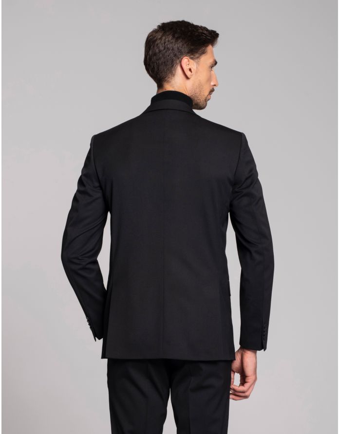 marynarka pellezzano czarny slim fit