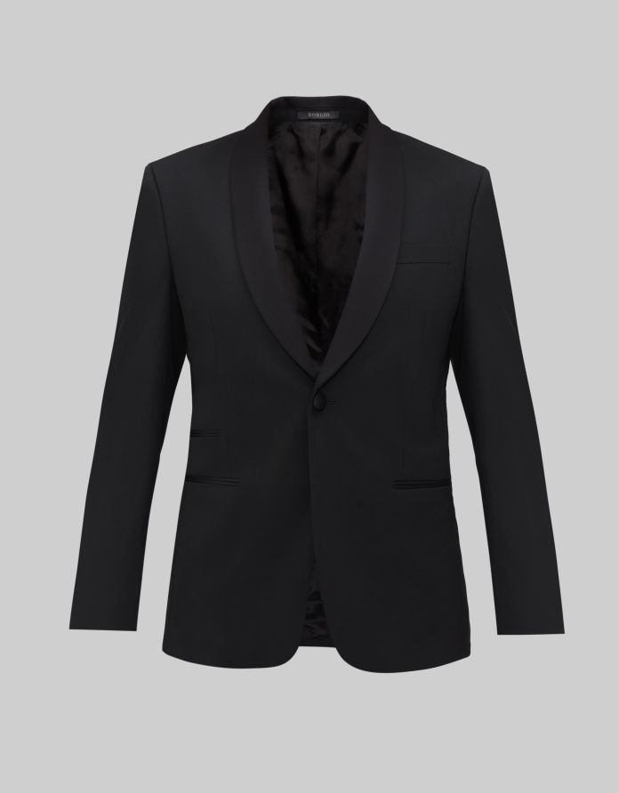 marynarka smokingowa pellizzano czarny slim fit