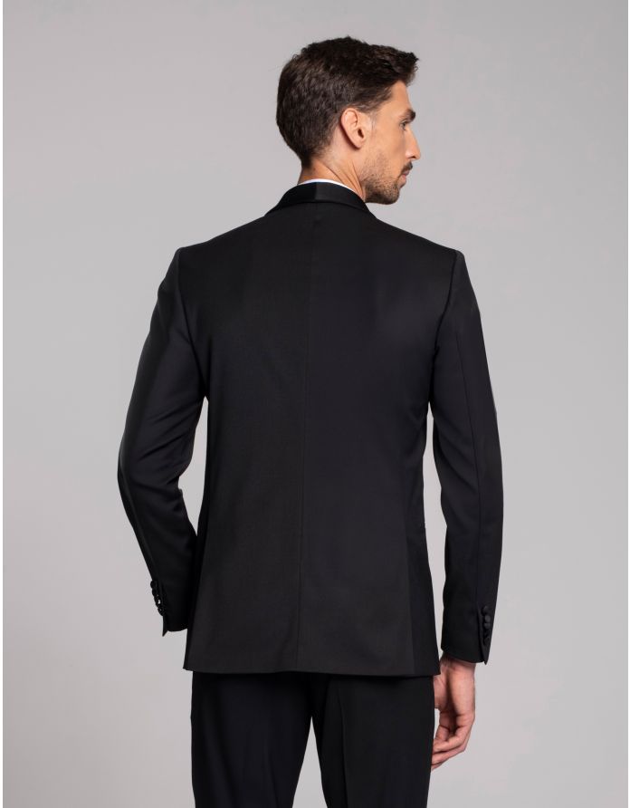 marynarka smokingowa pellizzano czarny slim fit