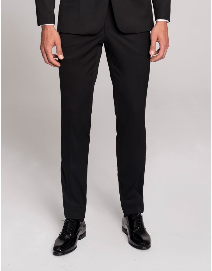 spodnie pellezzano czarny slim fit
