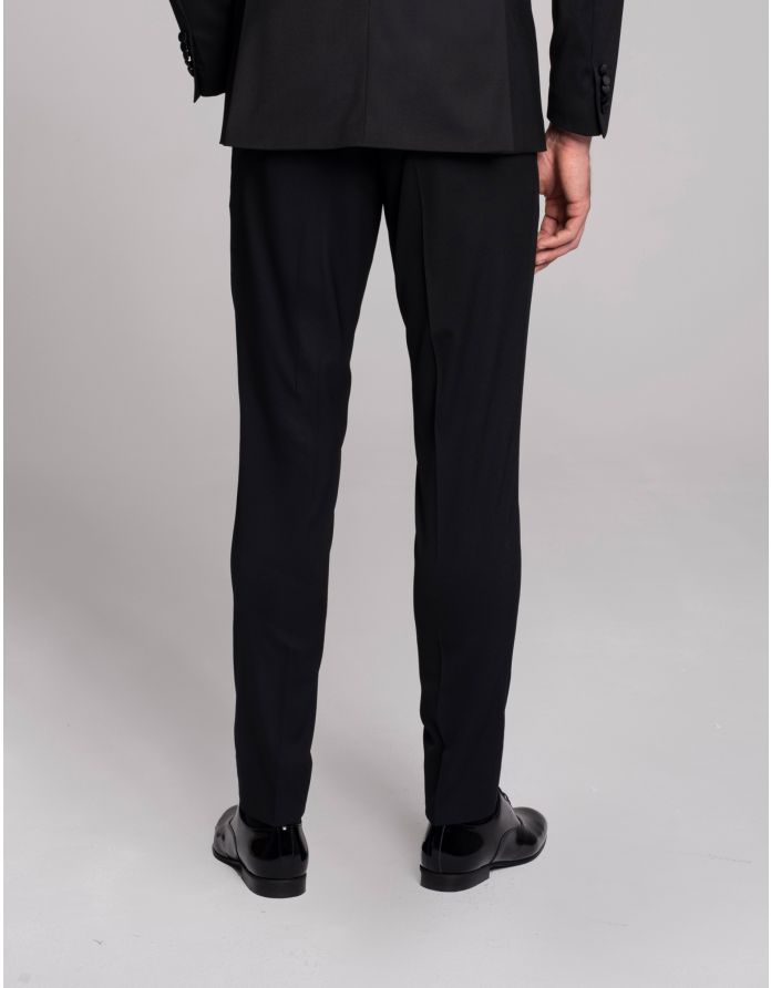 spodnie pellezzano czarny slim fit