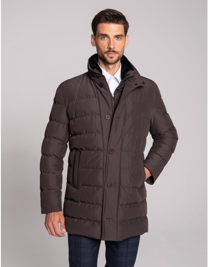 kurtka camigliano brąz