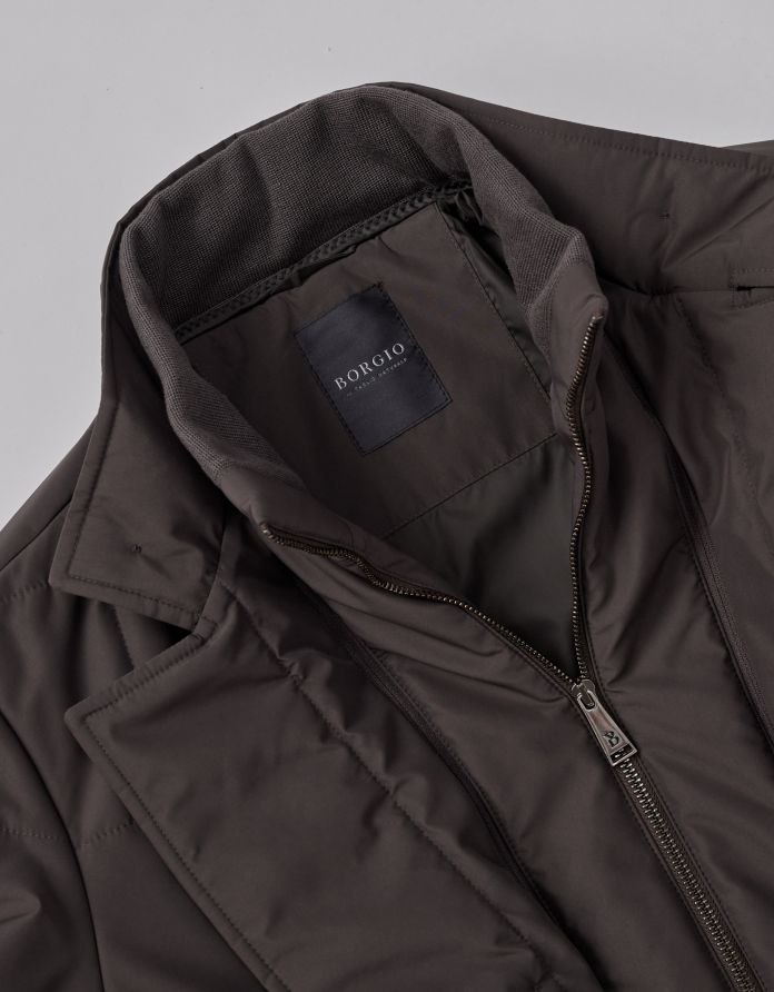 kurtka zimowa gravina brąz