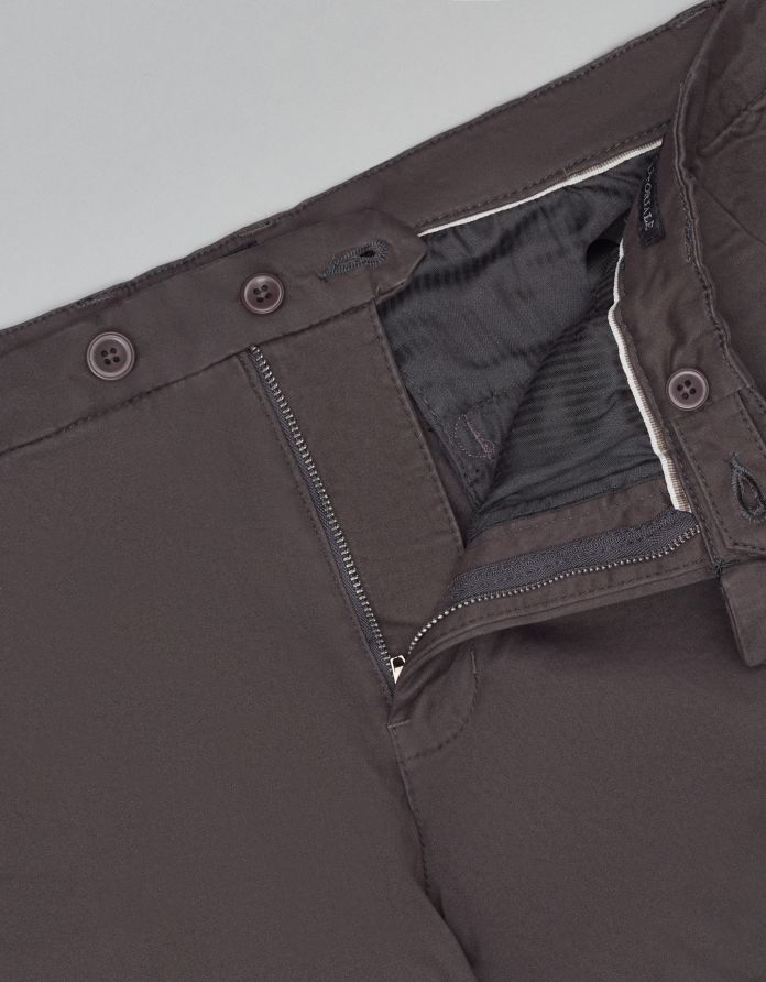 spodnie sagliano szary slim fit