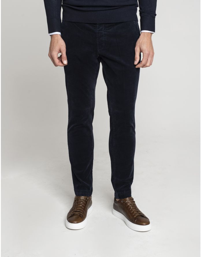 spodnie doberdo granatowy slim fit