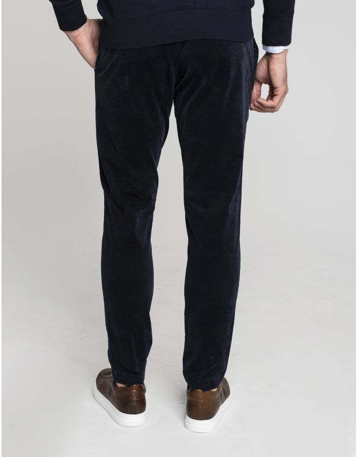 spodnie doberdo granatowy slim fit