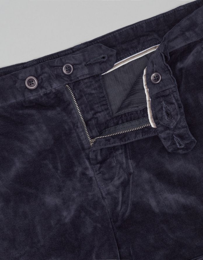 spodnie doberdo granatowy slim fit