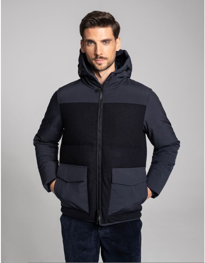 kurtka boccioleto granatowy