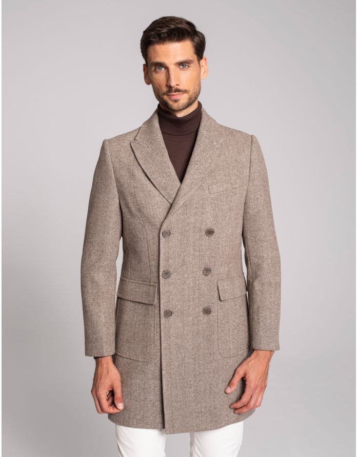 płaszcz bolognetta beżowy