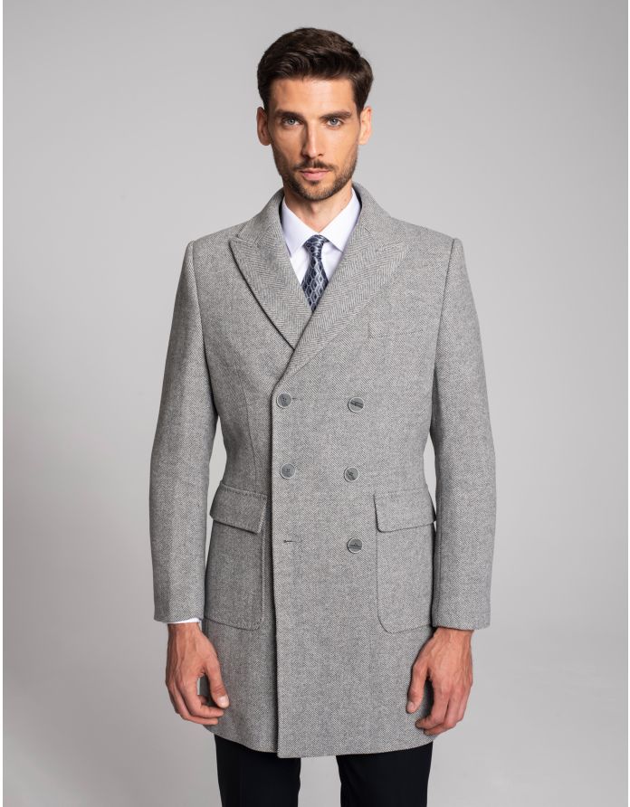 płaszcz bolognetta szary