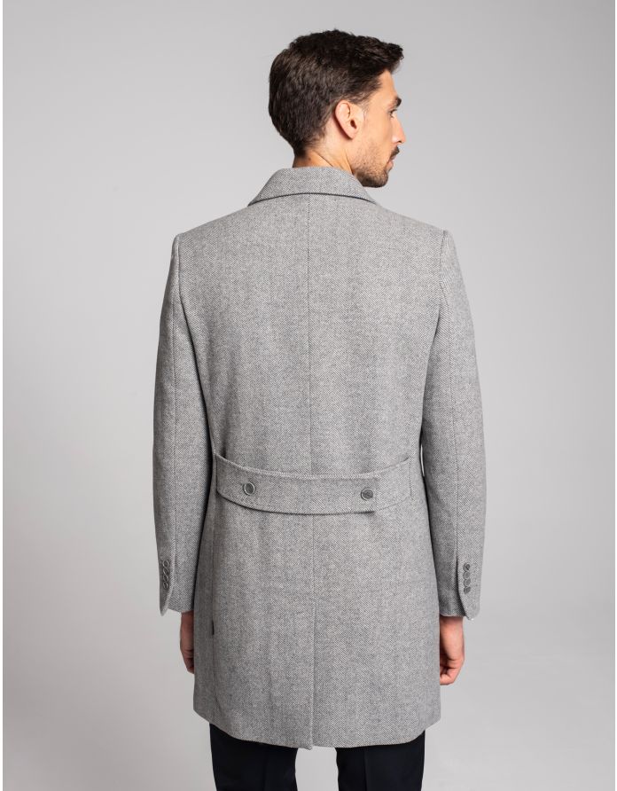 płaszcz bolognetta szary