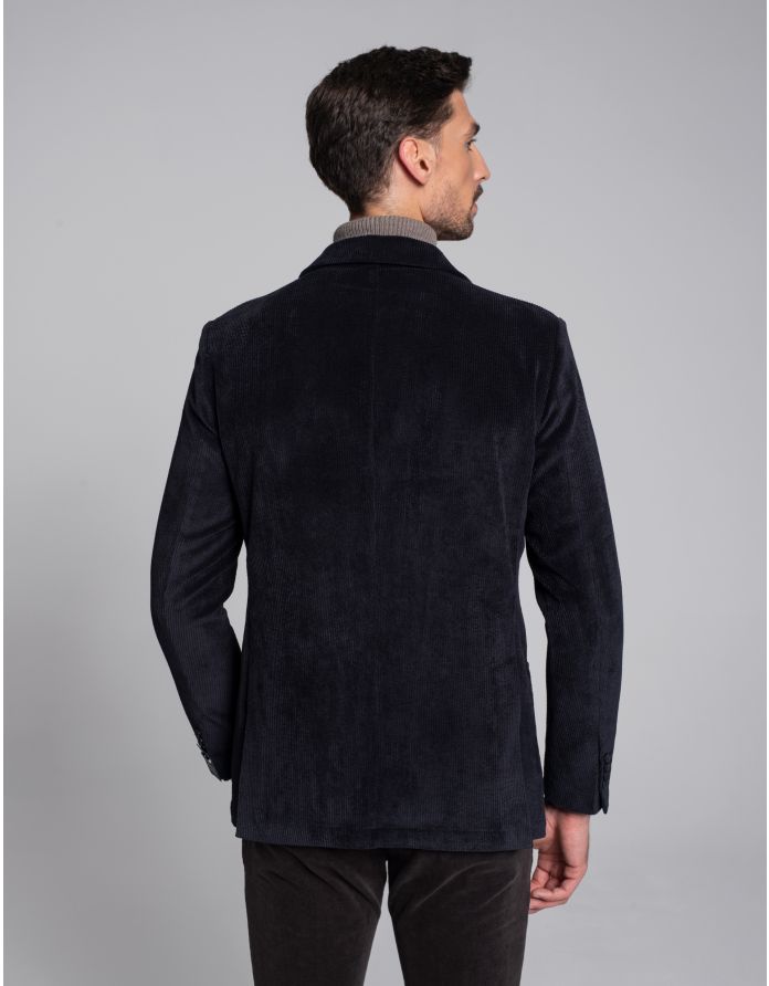 marynarka alluvioni granatowy slim fit