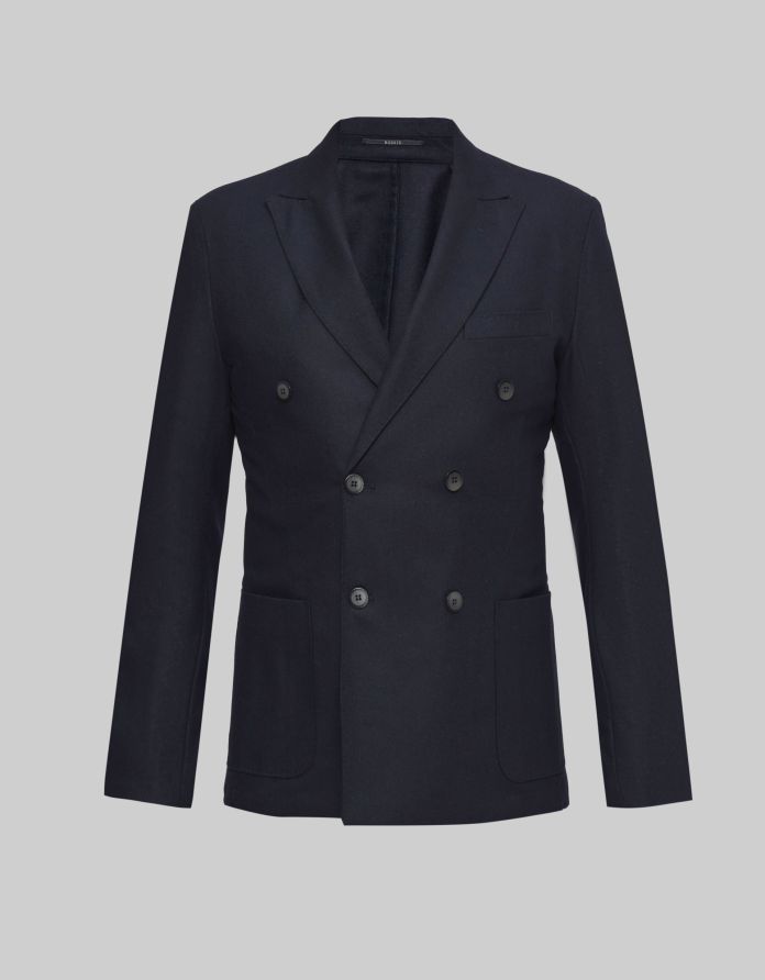 marynarka sommariva granatowy slim fit