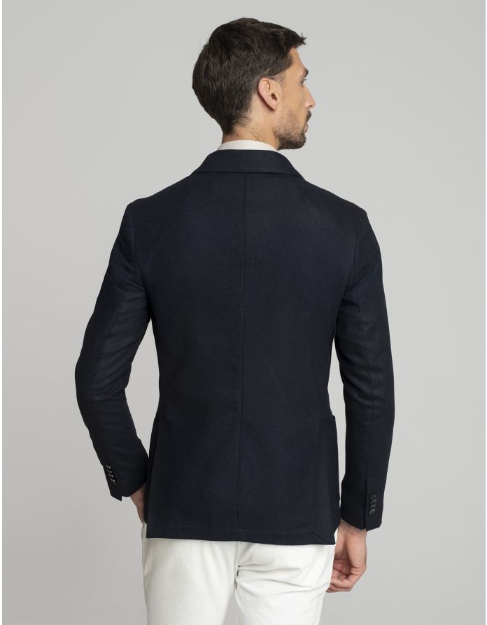 marynarka sommariva granatowy slim fit