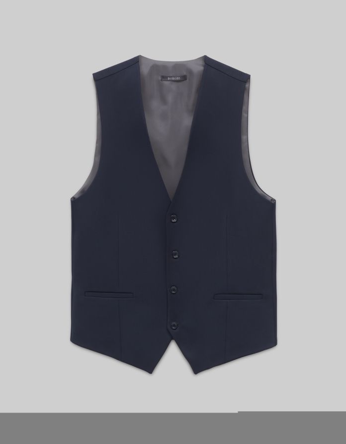 kamizelka galatro 01 granatowy slim fit