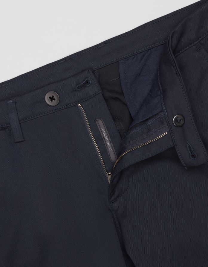 spodnie altino granatowy slim fit