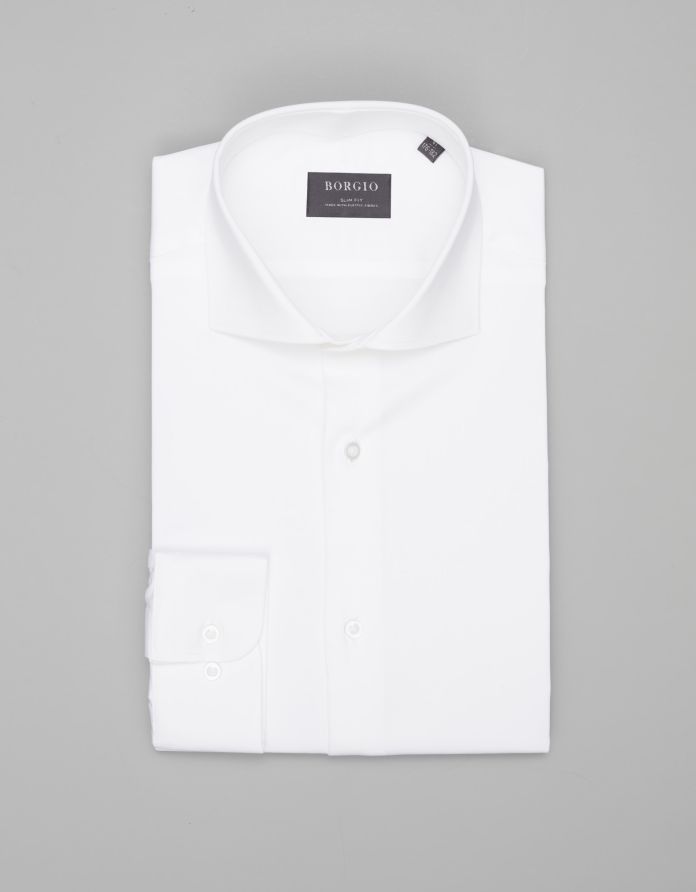 koszula isolabella 00495 długi rękaw biały slim fit