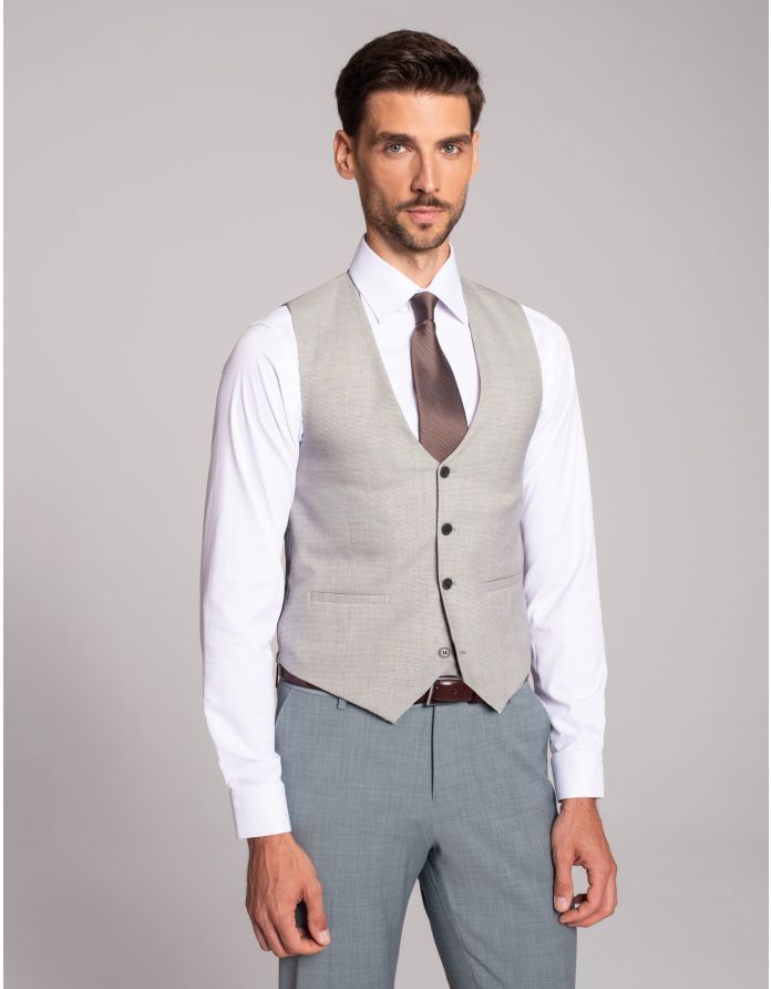 kamizelka valdisotto szary slim fit