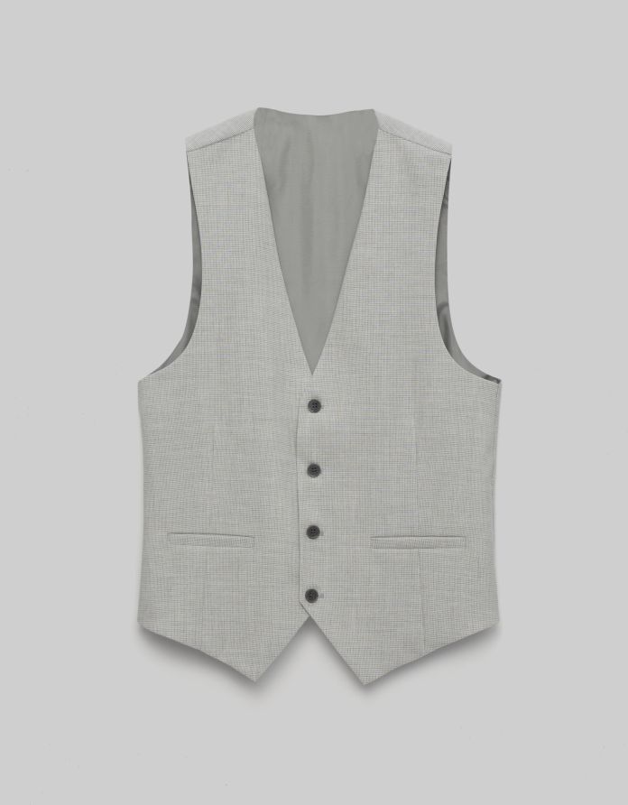 kamizelka valdisotto szary slim fit