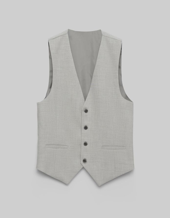 kamizelka livorno szary slim fit