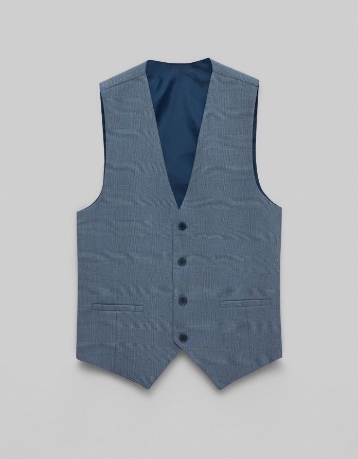 kamizelka livorno niebieski slim fit